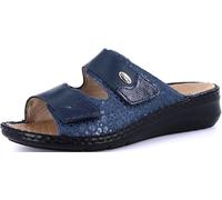 Chaussons confort GRUNLAND-DAMI avec fermeture double velcro, semelle Conforma, semelle intérieure amovible en liège et cuir et coutures cousues main