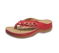 Chaussons Confortables pour Femmes à Porter au Quotidien Design de Tongs élégant avec Tige en Cuir pour des Tenues d'été décontractées Parfait Une Association Claquettes Femme #29