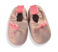Chaussons cuir rose pour bébé - Moulin Roty - Les Tartempois - 100% cuir souple et léger
