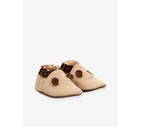 Chaussons Cuir Souple Bébé Leo Mouse 874641-10 Robeez© Rose 17/18