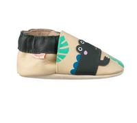 Chaussons Cuir Souple Emile Le Crocodile Beige 18/19