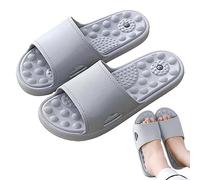 Chaussons d'acupression pour hommes, pantoufles de massage ionique en titane infrarouge lointain pour augmenter la forme - Chaussures de stimulation d'acupunt, sandales confortables pour hommes et