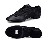 Chaussons Danse Jazz Femme PU Cuir Chaussure de Danse Salsa Latine Ballerine Gymnastique Modern Talons Confort