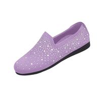 Chaussons de bain pliables et respirants avec strass pour femme, chaussons polyvalents pour voyage, camping, plage, piscine, 010, 43 EU