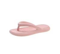 Chaussons de bain pour femme Europe et États-Unis Été Chaîne de sol souple Fond plat Un mot Chaussons féminins Motif pierre Sandales de plage Drag, Rose, 40 EU