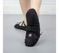 Chaussons de ballet à semelle fendue polyvalents de base unisexes avec cordon de serrage - idéaux pour le ballet, la danse moderne, le jazz, le lyrique, le contemporain, le latin, le bal, la danse ori