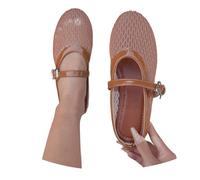 Chaussons de Ballet féminins en Confortables pour Un Style décontracté printanier et automnal (a-Khaki, 36)