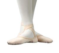 Chaussons De Ballet Fille Femmes Professionnel Plein Tissu élastique Plusieurs façons de Porter Exercice Chaussure Danse Chaussures Ballet(Pink,36)