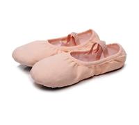 Chaussons de Danse Chaussures de Ballet for Filles, Chaussons de Danse Plats en Toile, Semelles Souples, Chaussures d'entraînement de Danse(Pink,41)