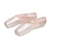 Chaussons de Danse Demi-Pointes for Adultes, Filles et Femmes, Chaussures de Danse de Ballet for débutants, en Satin(Pink and Pad,2)
