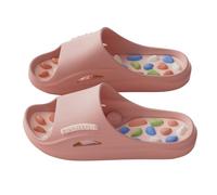 Chaussons de douche antidérapants pour homme - Pantoufles de bain pour femme - 40 - Bout ouvert - Pantoufles de massage pour fasciite plantaire - Semelle épaisse - Pantoufles décontractées - Unisexe