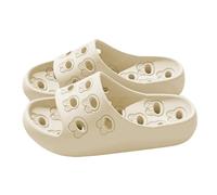 Chaussons de Douche Femme Claquette Salle Bain Légères Confortables Chaussures de Piscine et Plage Pantoufles Douche Antidérapantes avec Trou
