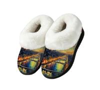 Chaussons de maison d'intérieur et d'extérieur Motif Tour Eiffel Paris, multicolore, 41/42 EU