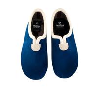 Chaussons de maison pour femme chauds, légers et antidérapants Intérieur doux d'hiver Chaussons fermés en peluche Mod Z4SE, bleu marine, 39 EU