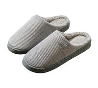 Chaussons De Maison pour Femme Et Homme en Feutre Pantoufles De Salle Chauds Et Confortables Pantoufles À Hiver Décontractés Chaussons Douces Bout Fermé pour Maison Bureau Hôtel Toute Saison 37-45