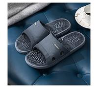 Chaussons De Massage Foot Reflexoloqy & Acupressure Massageurs Sandal Douche Chaussures Mens & Femmes Chaussons Maison Open Toe Pied Avec Arc Soutien Fasciite ( Color : Dark gray , Size : EUR 43-44 )