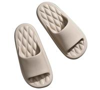 Chaussons De Massage Pantoufles De Grande Taille, Tongs Massage En Plein Air, Sandales D'été, Diapositives Souples, Antidérapantes Fo r Couples, Salle Bain À Domicile(Khaki,46-47)