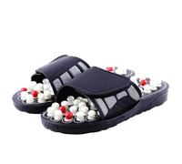 Chaussons De Massage Pantoufles de Massage chaussures massage for pieds unisexe maison tongs rotatives(White,40-41)