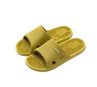 Chaussons De Massage Pantoufles de Massage des pieds, diapositives souples décontractées, bain antidérapant, soulagement, concis, plage, chaussures plates for la maison(Yellow,40-41)