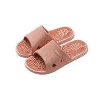 Chaussons De Massage Pantoufles de Massage des pieds, diapositives souples décontractées, bain antidérapant, soulagement, concis, plage, chaussures plates for la maison(Pink,42-43)