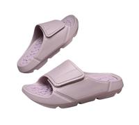 Chaussons De Massage Pantoufles de Massage d'été for hommes, diapositives réglables, sandales d'intérieur et d'extérieur, chaussures plage décontractées, tongs à semelle souple(Pink,42)