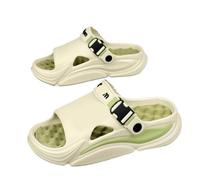 Chaussons De Massage Pantoufles de Massage d'été for hommes femmes, sandales d'extérieur, plage, diapositives d'intérieur confortables, sabots d'eau, décontractées, maison(Green,42-43)