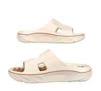 Chaussons De Massage Pantoufles de Massage d'été for hommes, sandales d'intérieur et d'extérieur, chaussures plage décontractées, tongs souples for femmes, maison(Beige brown,42-43)