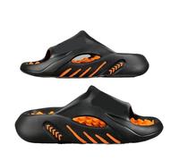Chaussons De Massage Pantoufles de Massage d'été for hommes, sandales d'intérieur et d'extérieur, chaussures plage décontractées, tongs à semelle souple, grande taille(BLACK,40-41)