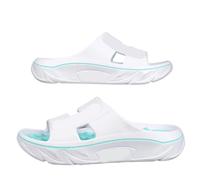 Chaussons De Massage Pantoufles de Massage d'été for hommes, sandales d'intérieur et d'extérieur, chaussures plage décontractées, tongs souples for femmes, maison(White blue,40-41)