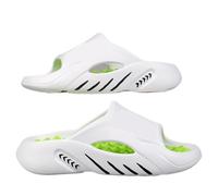 Chaussons De Massage Pantoufles de Massage d'été for hommes, sandales d'intérieur et d'extérieur, chaussures plage décontractées, tongs à semelle souple, grande taille(WHITE,44-45)