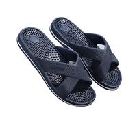 Chaussons De Massage Pantoufles de Massage for hommes, tongs respirantes for maison, salle bain, chambre à coucher, plage, grande taille(Blue,39-40)