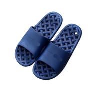 Chaussons De Massage Pantoufles qui fuient for salle de bain, sandales Massage d'intérieur simples for hommes et femmes plage en vedette(Dark blue,44-45)