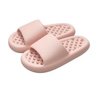 Chaussons De Massage Sandales d'été grande taille for hommes et femmes, pantoufles de maison respirantes ajourées à séchage rapide, tongs plage(Pink,44-45)