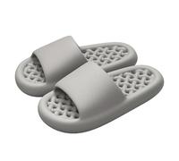Chaussons De Massage Sandales d'été grande taille for hommes et femmes, pantoufles de maison respirantes ajourées à séchage rapide, tongs plage(Grey,46-47)