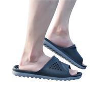 Chaussons De Massage Tongs de Massage d'été antidérapantes for hommes, pantoufles d'intérieur, sandales, chaussures plage(Grey,XL)