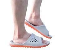 Chaussons De Massage Tongs de Massage d'été antidérapantes for hommes, pantoufles d'intérieur, sandales, chaussures plage(Orange,XXL)