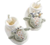 Sauthon Chaussons bébé Promenons Nous en velours Blanc 0/6M (50/67)