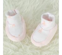 Chaussons de naissance roses Sophie la girafe (0-1 mois)