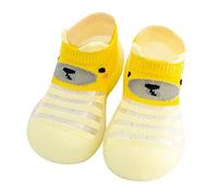 Chaussons d'éveil pour bébé - Chaussettes de Noël - Sandales pour fille 20 - Chaussons de sport pour garçon - Chaussons licorne - Chaussons pour fille, jaune, 24 EU