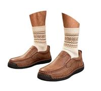 Chaussons d'extérieur confortables et légers avec détails faits à la main, coupe basse, idéales pour les voyages au quotidien, marron, 40 EU