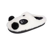 Chaussons d'hiver Confortables pour Femmes Motif Panda intérieur Doux et Semelle Souple Chaussure Chaude idéale pour Le Quotidien et Les Moments cocooning (Black, 43)