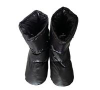Chaussons d'hiver en Duvet De Canard, Chaussettes Chaudes d'hiver, Chaussons De Camping pour Hommes Et Femmes, Chauffe-Pieds pour Le Camping Et La Randonnée