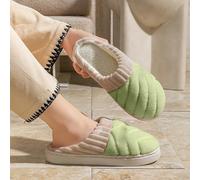 Chaussons d'hiver pour femme et homme Plats Intérieur Cozy Slippers Couple pantoufles appartements peluche maison chaussures Confort Sol Mode Peut tre Porté en Toutes Saisons