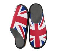 Chaussons d'intérieur avec drapeau britannique pour homme et femme Motif Union Jack, multicolore, 41/42 EU