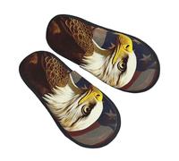 Chaussons Drapeau Américain Des États-Unis, Eagle, Art Anti Odeur Chaussons Maison Épais Slippers Pour Voyage Unisex D'Intérieur L