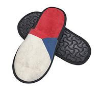 Chaussons Drapeau De La République Tchèque Doux Pantoufles Confortable Slippers Pour Voyage Hôtels Hiver M