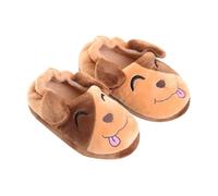 Chaussons éléphants pour filles 21 - Chaussons pour tout-petits et enfants - Design animal d'hiver confortable - Pour l'intérieur et l'extérieur - Doux, confortables et chauds - Taille 23, café, 24 EU