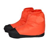 Chaussons en Duvet ultralégers et Chauds, Chaussures de Tente Coupe-Vent imperméables for l'hiver, Camping Plein air, randonnée pour Le Camping et Le Ski(Orange,L)