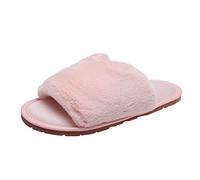 Chaussons En Forme De Cœur Femme Pantoufles Peluche Bout Ouvert Peluche Chaussons En Mousse À Mémoire De Forme Pantoufles Chaude Doublées Polaire Avec Semelle Souple Chaussures Pour La Maison