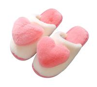 Chaussons en forme de cœur pour femme | Chaussons d'amour pour femme | Sliders décoratifs en forme de cœur 3D | Sliders doux et moelleux | Slides thermiques d'hiver | Chaussures d'intérieur |